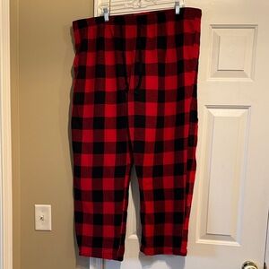 Old Navy Red and Black Checkered Pants
